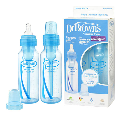 布朗博士彩色標(biāo)準(zhǔn)PP奶瓶對(duì)裝藍(lán)色