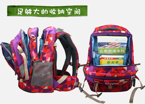 琴鳥風華正茂兒童書包足夠大的收納空間