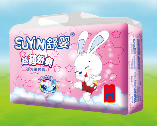 舒嬰超薄舒爽yinge紙尿褲M(mǎn)碼32片