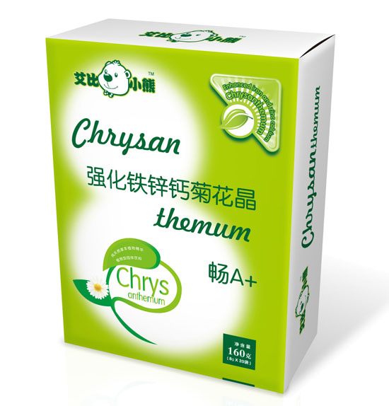 艾比小熊強化鐵鋅鈣菊花晶盒裝