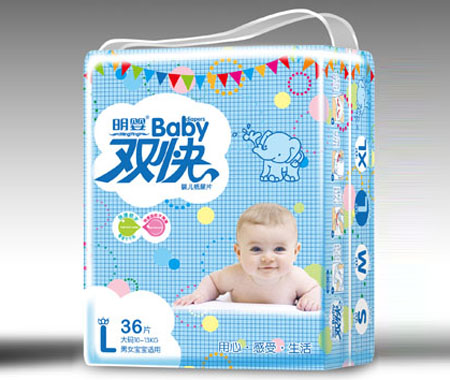 明嬰雙快大包尿片L碼36片