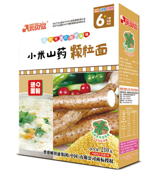 姆貝滋小米山藥顆粒面