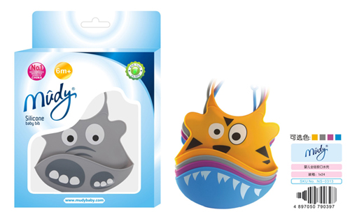 麥地yinge全硅膠口水兜