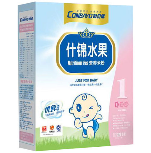 聰貝優(yōu)什錦水果營養(yǎng)米粉1段