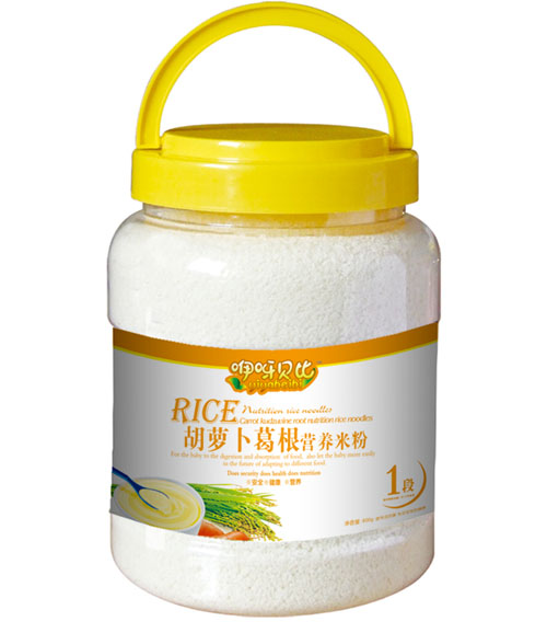 咿呀貝比胡蘿卜葛根營(yíng)養(yǎng)米粉1段
