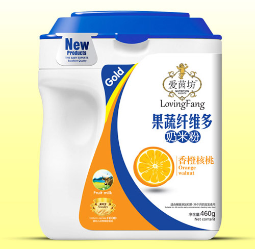 愛(ài)茵坊香橙核桃果蔬纖維多奶米粉桶裝