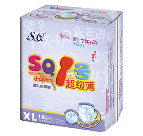 SQ1號超級薄yinge紙尿褲XL碼18片