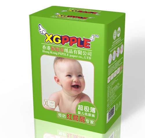 屁屁樂(lè)超極薄紙尿褲XL碼18片