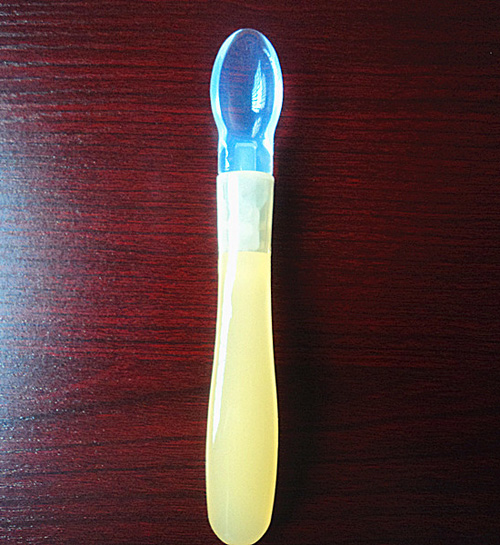 彩虹屋硅膠yinge勺黃色