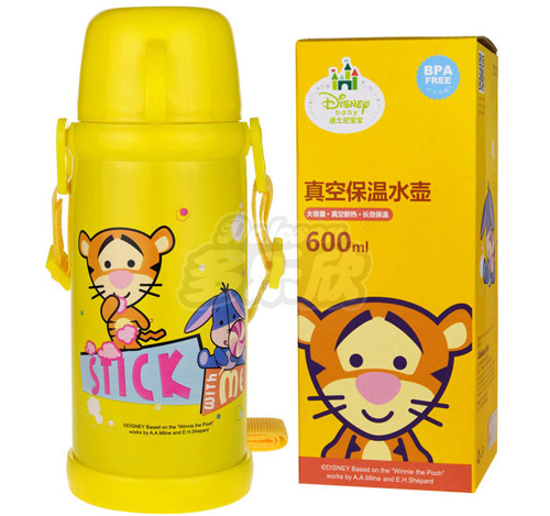 迪士尼寶寶不銹鋼真空保溫水壺