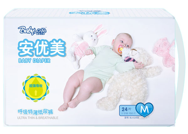 寶貝之戀呼吸特薄紙尿褲M(mǎn)24片