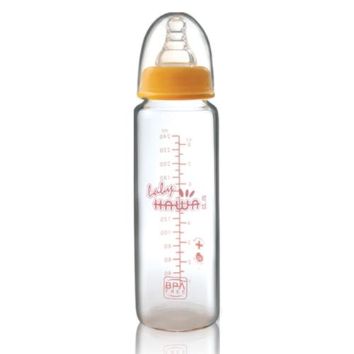 可娃標準口徑晶鉆玻璃奶瓶240ML