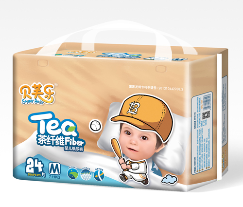 貝芙樂茶纖維yinge紙尿褲M碼24片