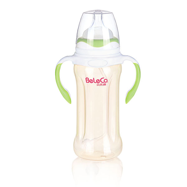 貝樂(lè)嘉綠白兩色雙柄全自動(dòng)yingePP奶瓶