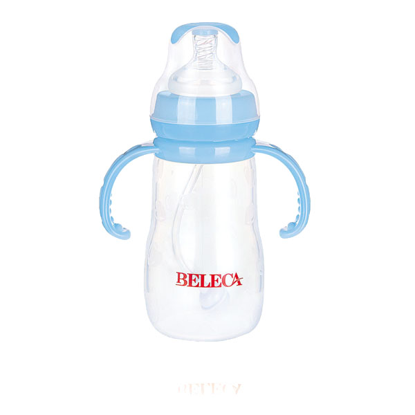 貝樂嘉藍色標口雙柄全自動奶瓶