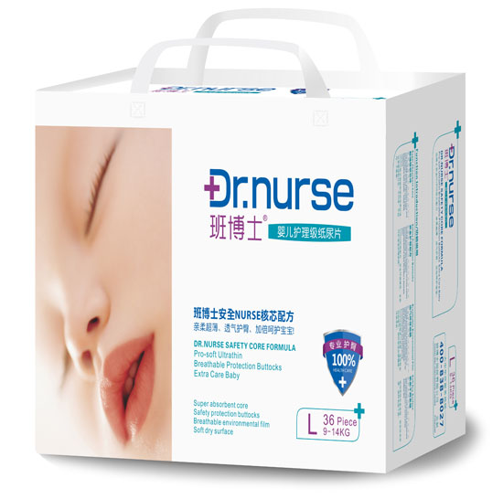 班博士yinge護(hù)理級(jí)紙尿片L碼36片中包