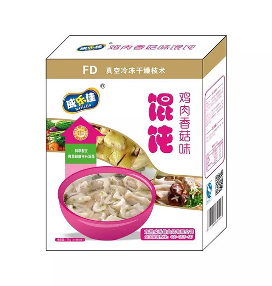 威樂佳雞肉香菇味餛飩