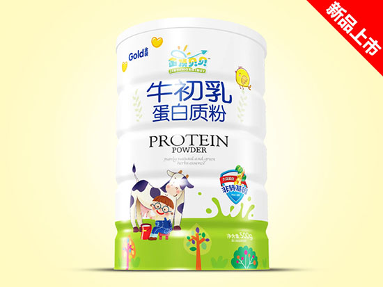 金頂貝貝蛋白質粉500g鐵聽-牛初乳