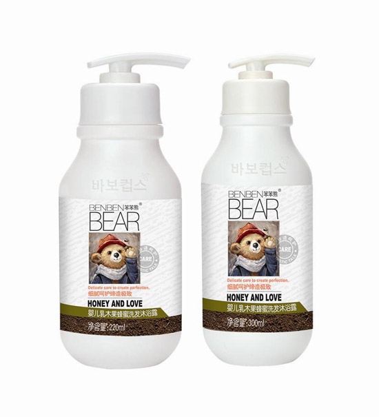 笨笨熊yinge乳木果蜂蜜洗發(fā)沐浴露