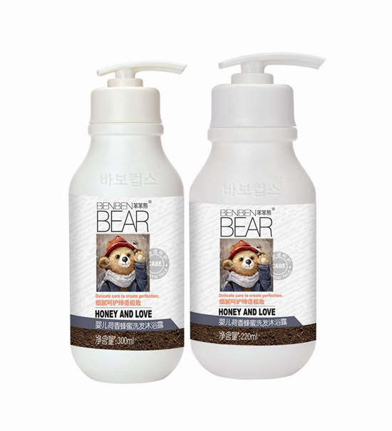 笨笨熊yinge荷香蜂蜜洗發(fā)沐浴露