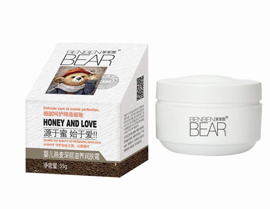 笨笨熊嬰兒燕麥深層滋養(yǎng)潤(rùn)膚霜