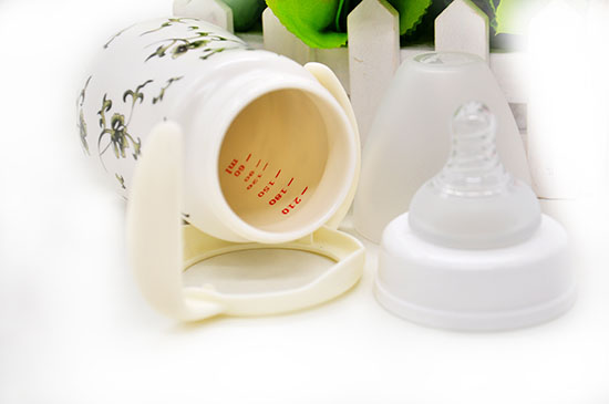 貝斯比青花瓷弧形寬口自動奶瓶210ML