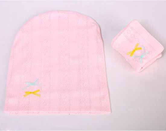 元曼孕產(chǎn)期防頭風(fēng)帽子(粉色)