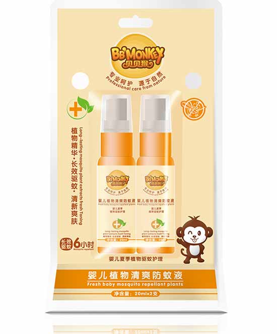 貝貝猴yinge植物清爽防蚊液
