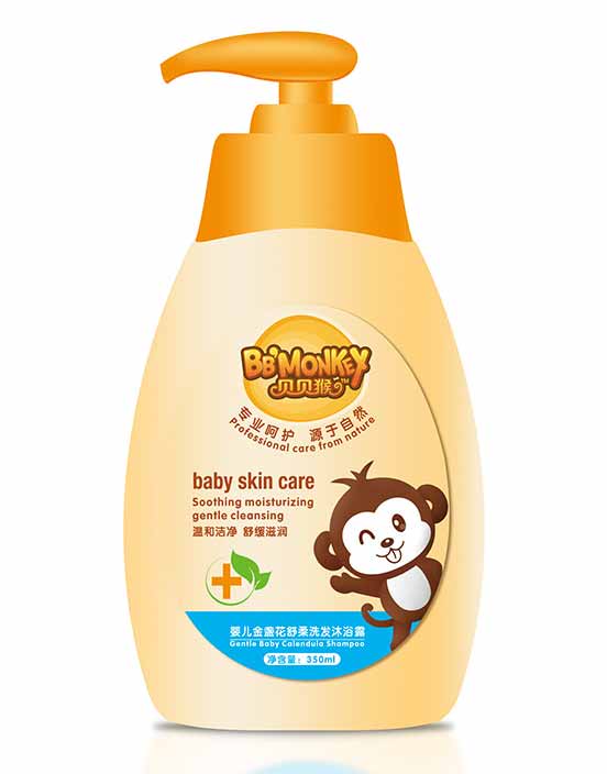 貝貝猴yinge金盞花舒柔洗發(fā)沐浴露