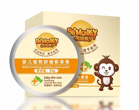 貝貝猴yinge植物舒緩紫草膏