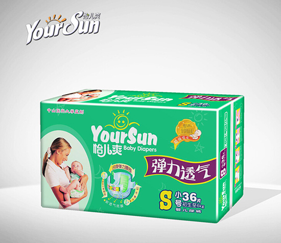 怡兒爽彈力透氣yinge紙尿褲S36片