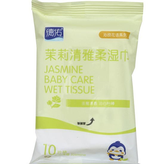 德佑一次性yinge茉莉花香濕巾10片