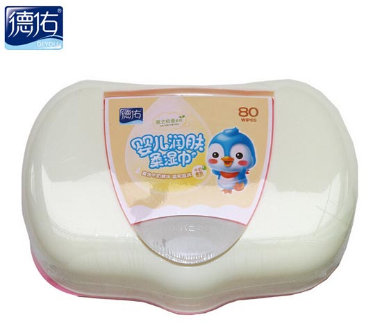 德佑潤膚牛奶柔一次性yinge濕巾80抽