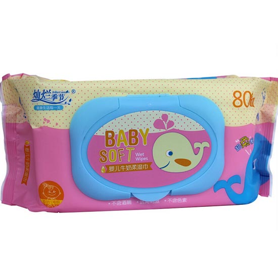燦爛季節(jié)yinge牛奶柔濕巾80抽