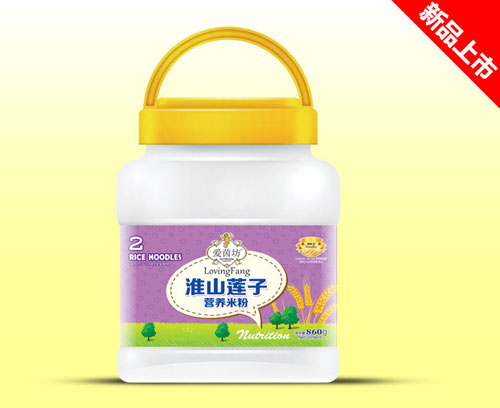 愛茵坊860g營養(yǎng)米粉桶裝淮山蓮子