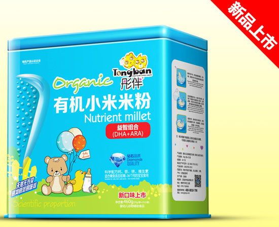 彤伴益智組合有機小米米粉鐵聽