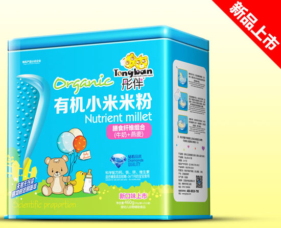 彤伴膳食纖維組合有機(jī)小米米粉鐵聽