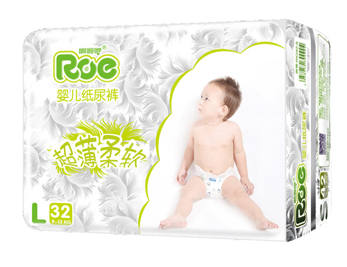 ROE超薄柔軟嬰幼兒紙尿褲L碼