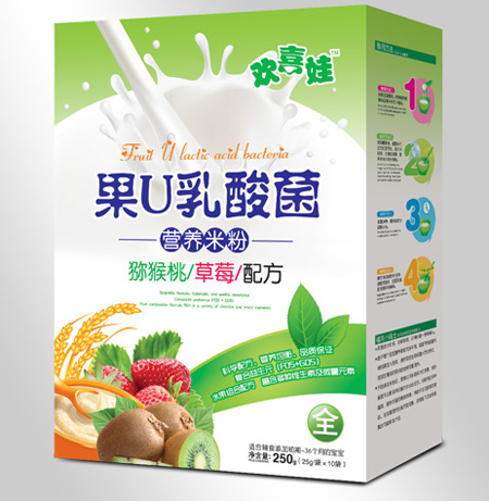 歡喜娃獼猴桃草莓配方果U乳酸菌營養(yǎng)米粉