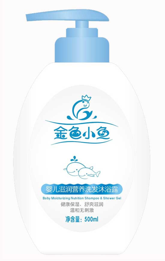 金色小魚500mlyinge滋潤(rùn)營(yíng)養(yǎng)洗發(fā)沐浴露