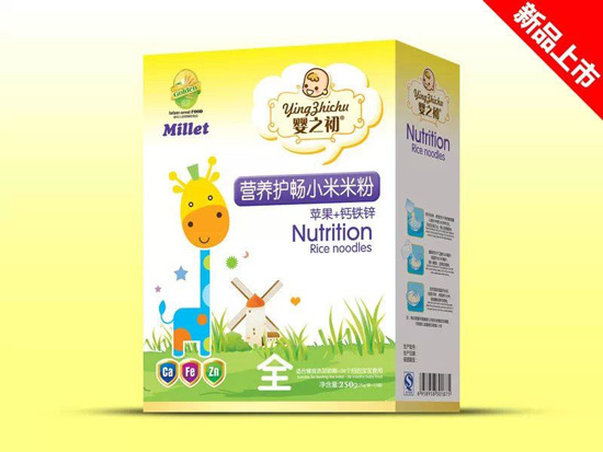 嬰之初蘋果+鈣鐵鋅護(hù)腸營(yíng)養(yǎng)米粉