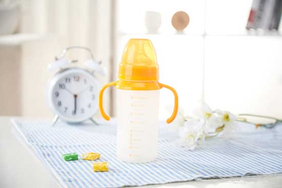 樂(lè)米樂(lè)有柄寬口奶瓶黃色(240ml)