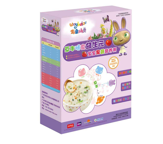 布魯精靈草本膳食益生元寶寶果蔬營養(yǎng)粥