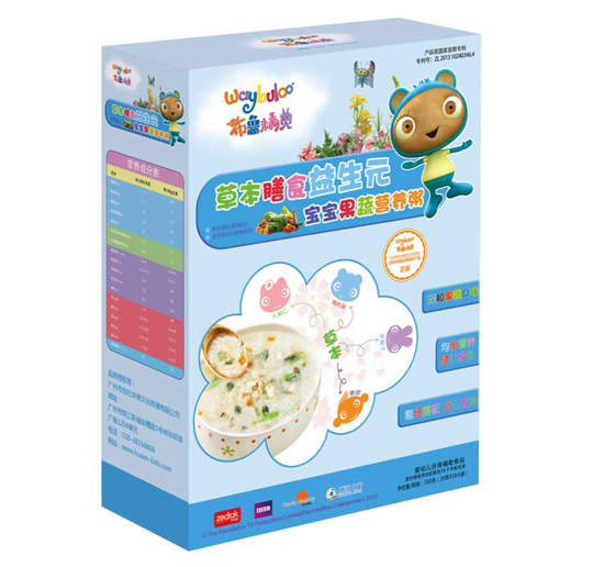 布魯精靈草本膳食益生元寶寶果蔬營(yíng)養(yǎng)粥