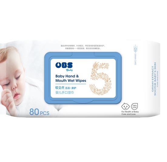 歐貝氏嬰兒手口濕巾80抽
