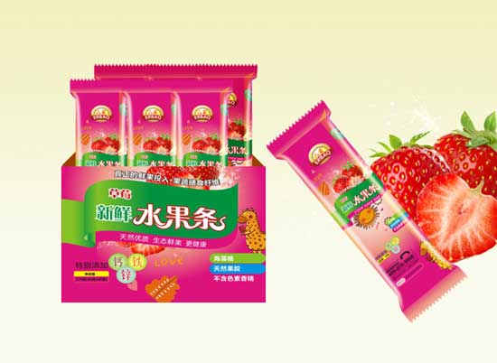 兒葆草莓水果條