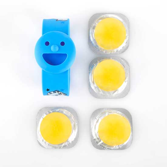 風(fēng)語笑臉藍色+4豆防蚊手表