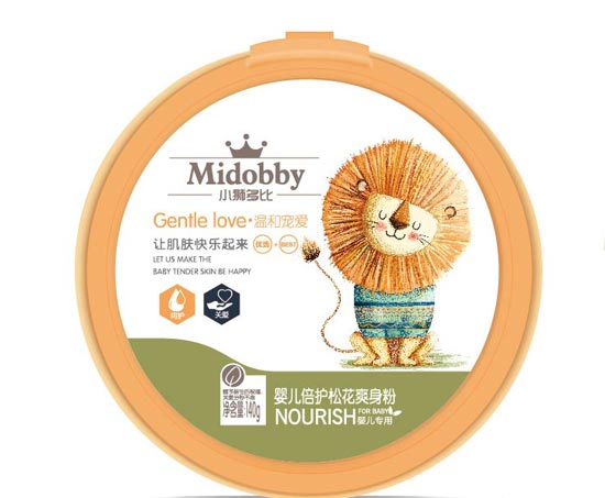 小獅多比yinge倍護松花爽身粉140g