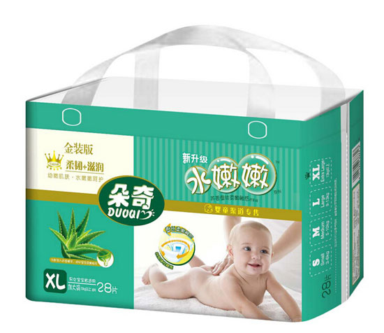 朵奇金裝水嫩嫩蘆薈蠶絲柔嫩紙尿褲-XL28