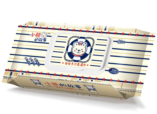 小熊的故事寶寶手口柔濕巾80片